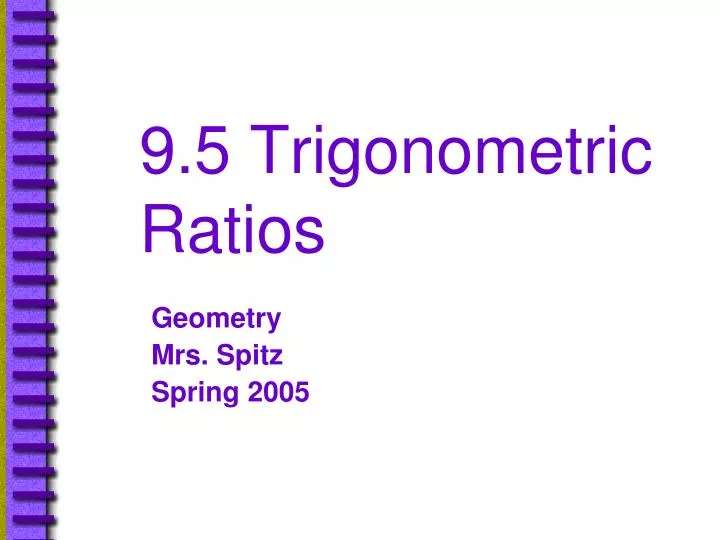 9 5 trigonometric ratios