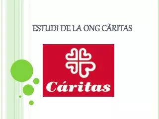 estudi de la ong c ritas