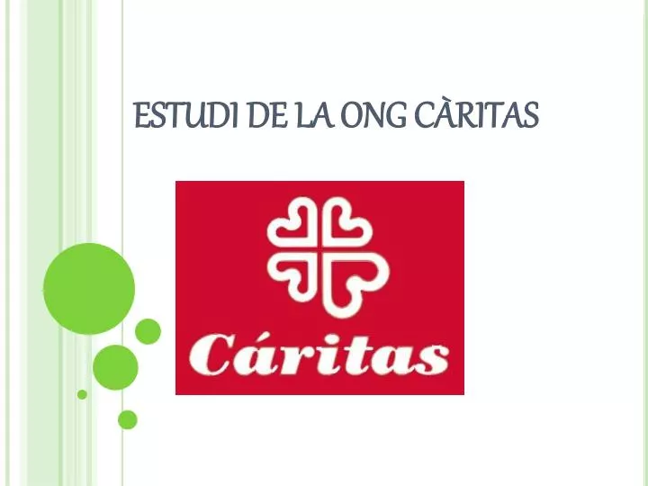 estudi de la ong c ritas