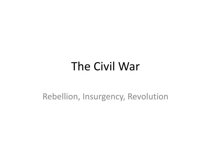 the civil war