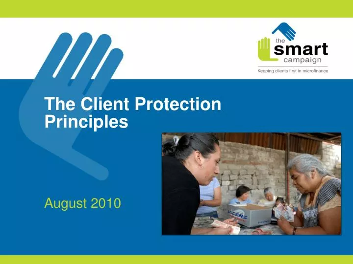 the client protection principles