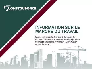 information sur le march du travail