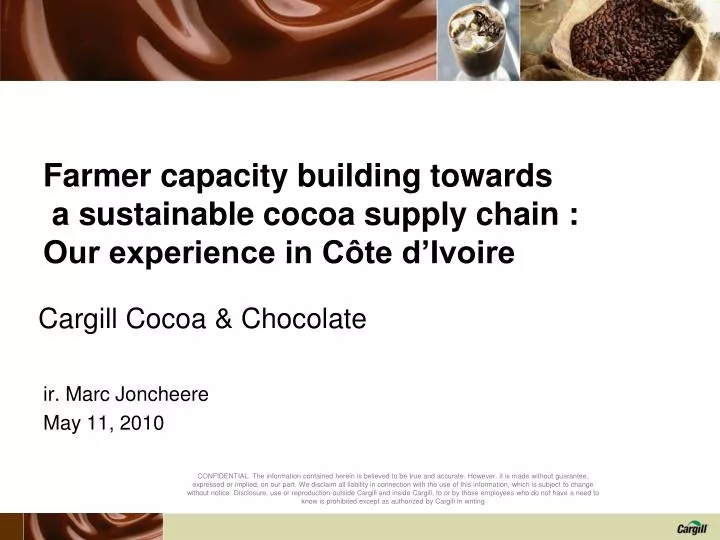 farmer capacity building towards a sustainable cocoa supply chain our experience in c te d ivoire