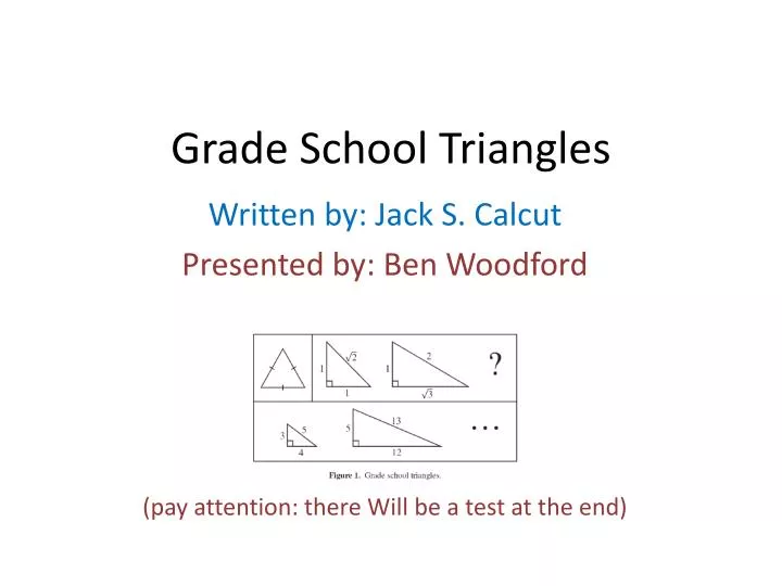 grade school triangles