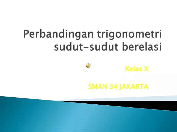 perbandingan trigonometri sudut sudut berelasi