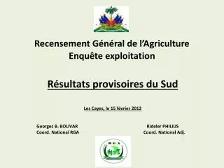 recensement g n ral de l agriculture