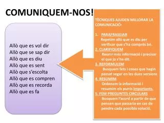 comuniquem nos