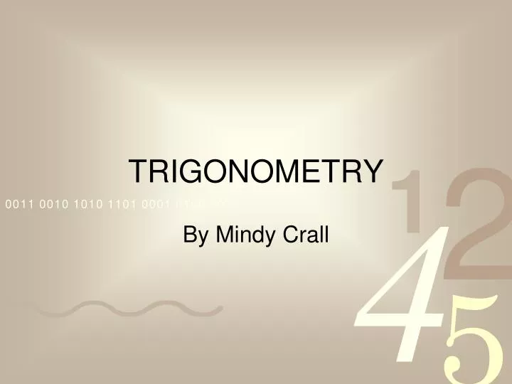 trigonometry