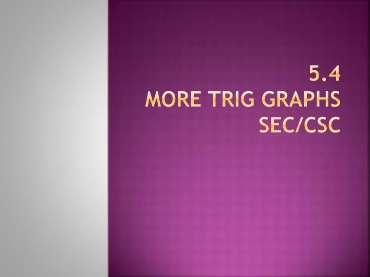 5 4 more trig graphs sec csc
