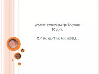 joyeux anniversaire simon 20 ans un moment de souvenirs