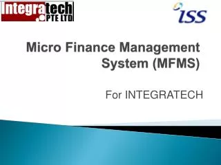 Micro Finance Management System (MFMS)
