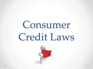 Consumer Credit Laws