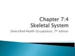 Chapter 7:4 Skeletal System - slide 1