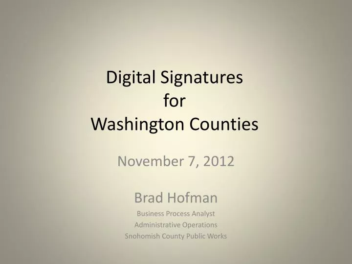 digital signatures for washington counties