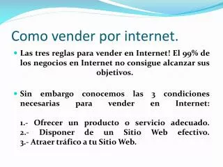 como vender por internet