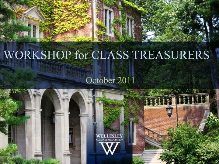 workshop for class treasurers