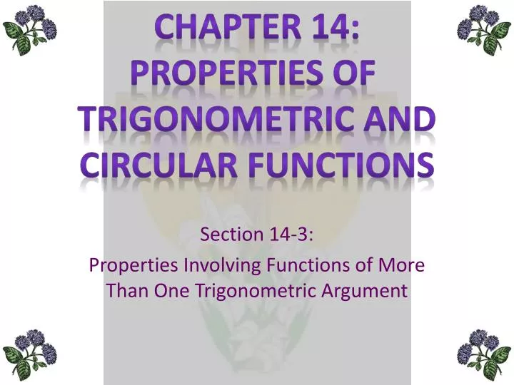 section 14 3 properties involving functions of more than one trigonometric argument