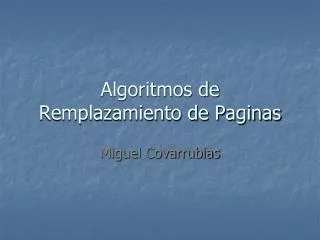 algoritmos de remplazamiento de paginas