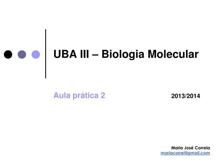 uba iii biologia molecular