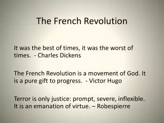 The French Revolution