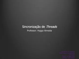 sincroniza o de threads