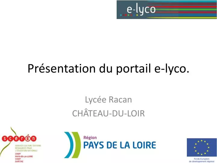 pr sentation du portail e lyco