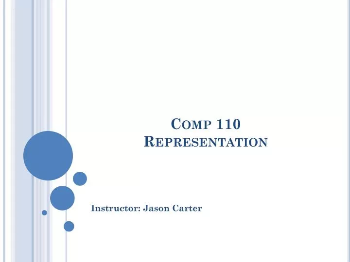 comp 110 representation