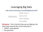 Understanding Big Data: Techniques, Models, and Applications - slide 1