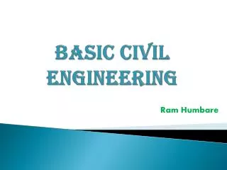 Basic civil engineering