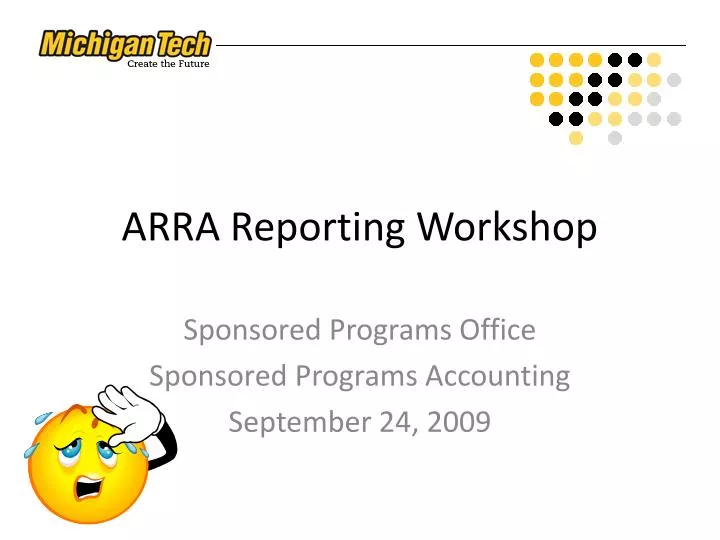 arra reporting workshop