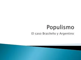 populismo