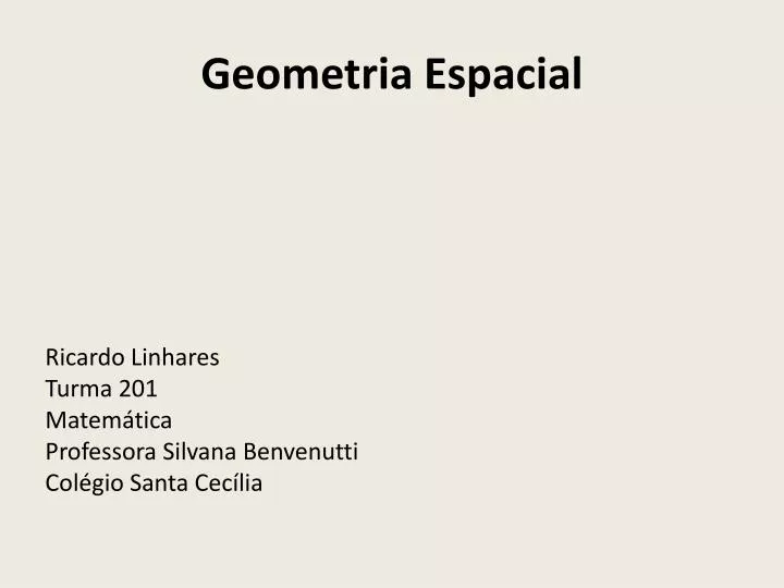 geometria espacial