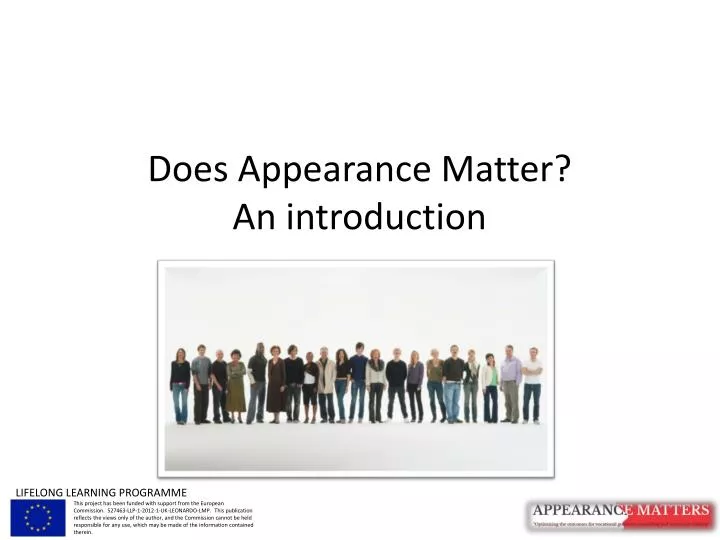 does appearance matter an introduction