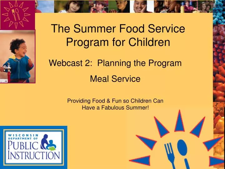 the summer food service program for children