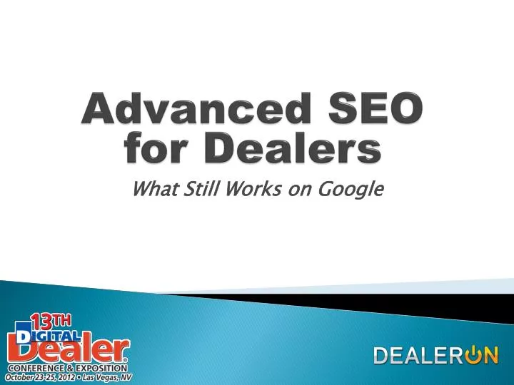 advanced seo for dealers