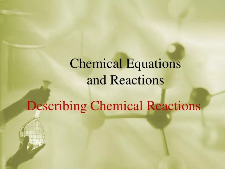 chemical equations and reactions