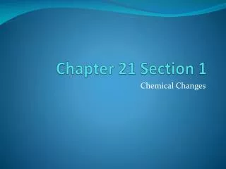 chapter 21 section 1