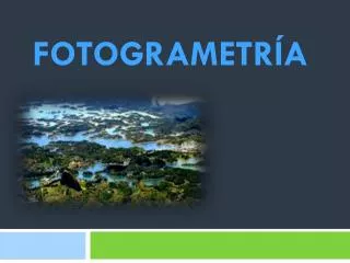 fotogrametr a
