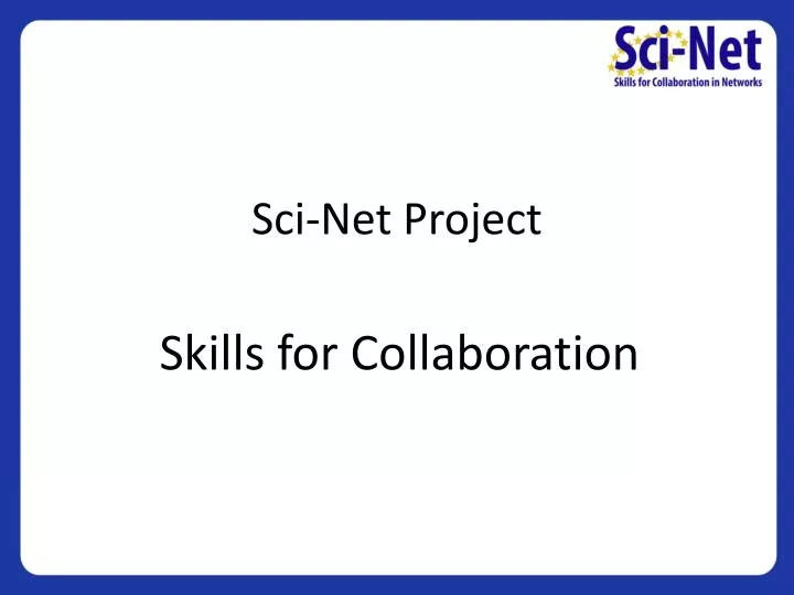 sci net project