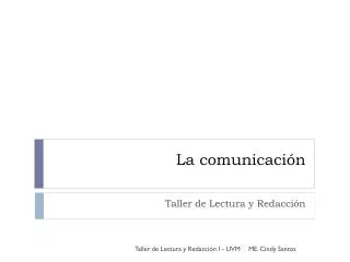 la comunicaci n