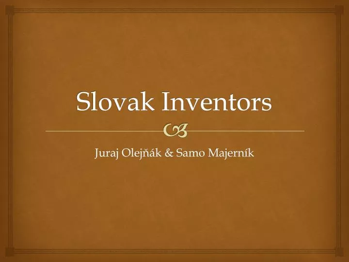 slovak inventors