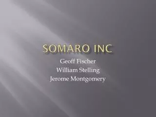 Somaro Inc
