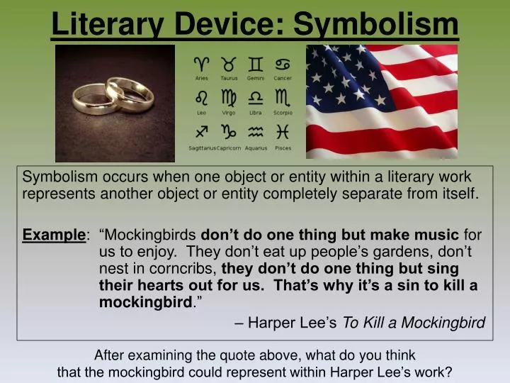 literary device symbolism