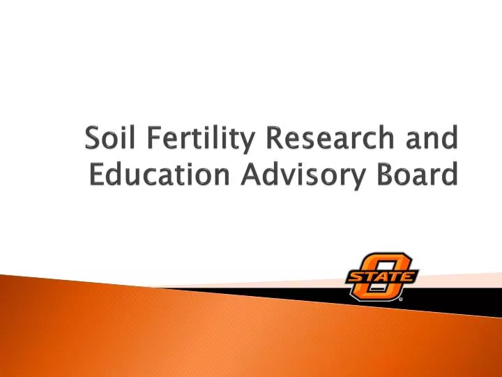 soil fertility research and education advisory board