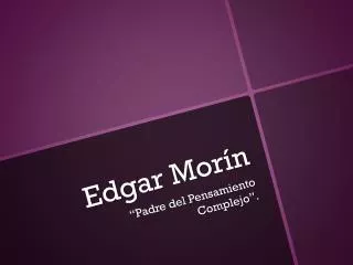 edgar mor n