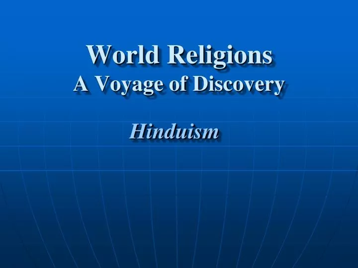 world religions a voyage of discovery