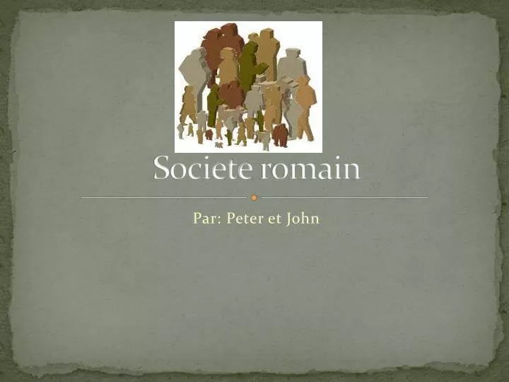 societe romain