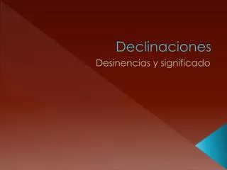 declinaciones