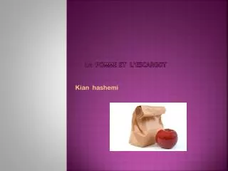 la pomme et l escargot