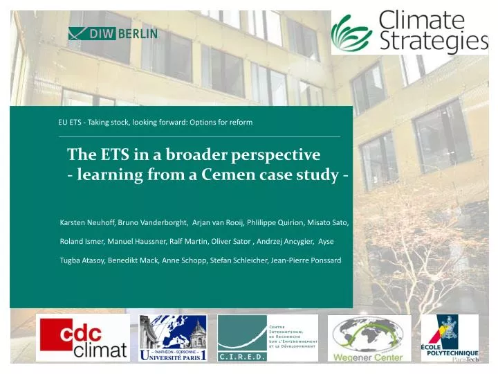 the ets in a broader perspective learning from a cemen case study